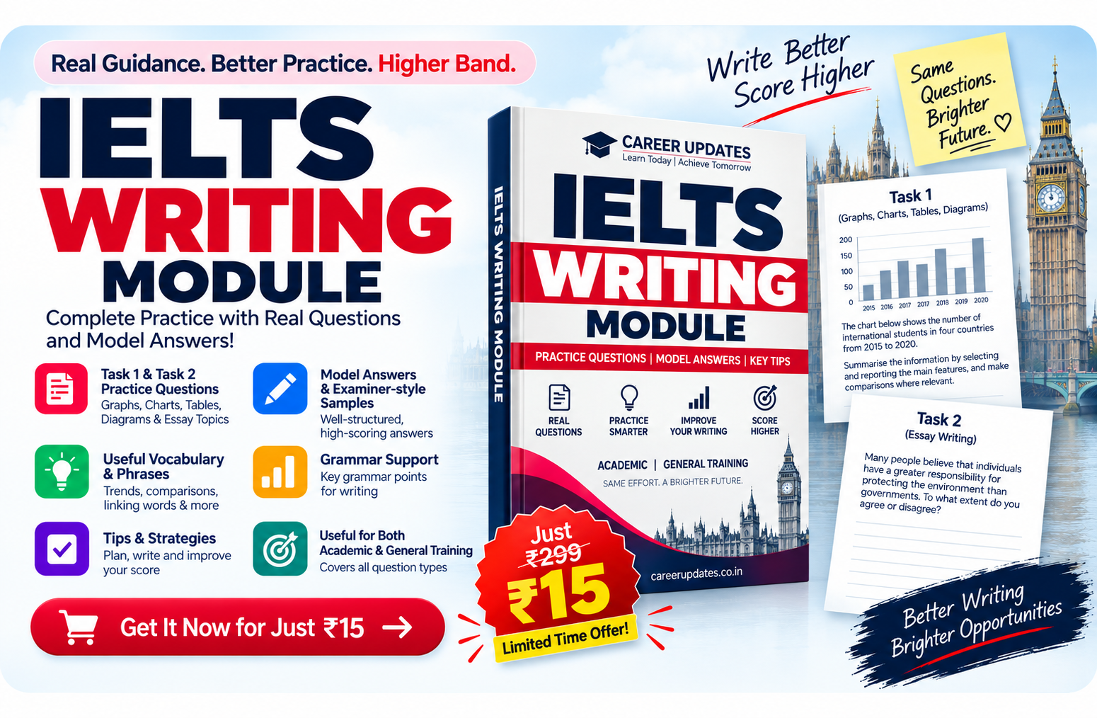 IELTS Writing Module with key preview